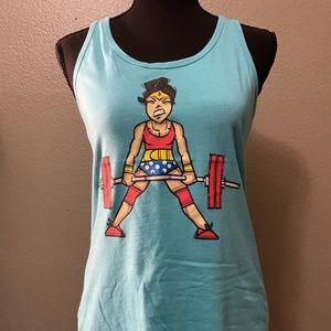 Wonder Woman workout racer back tank